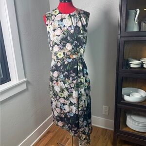 Adam Lippes Collective Floral Draped Asymmetrical Dress Size 10